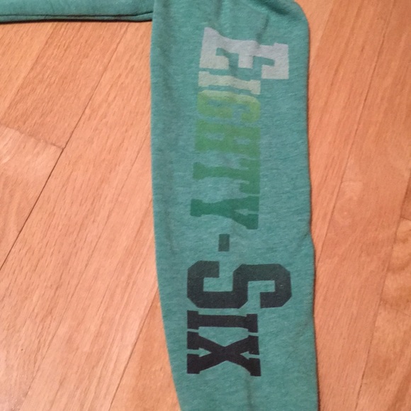 Light Green Quarter-Zip PINK Sweatshirt size small - Picture 3 of 5